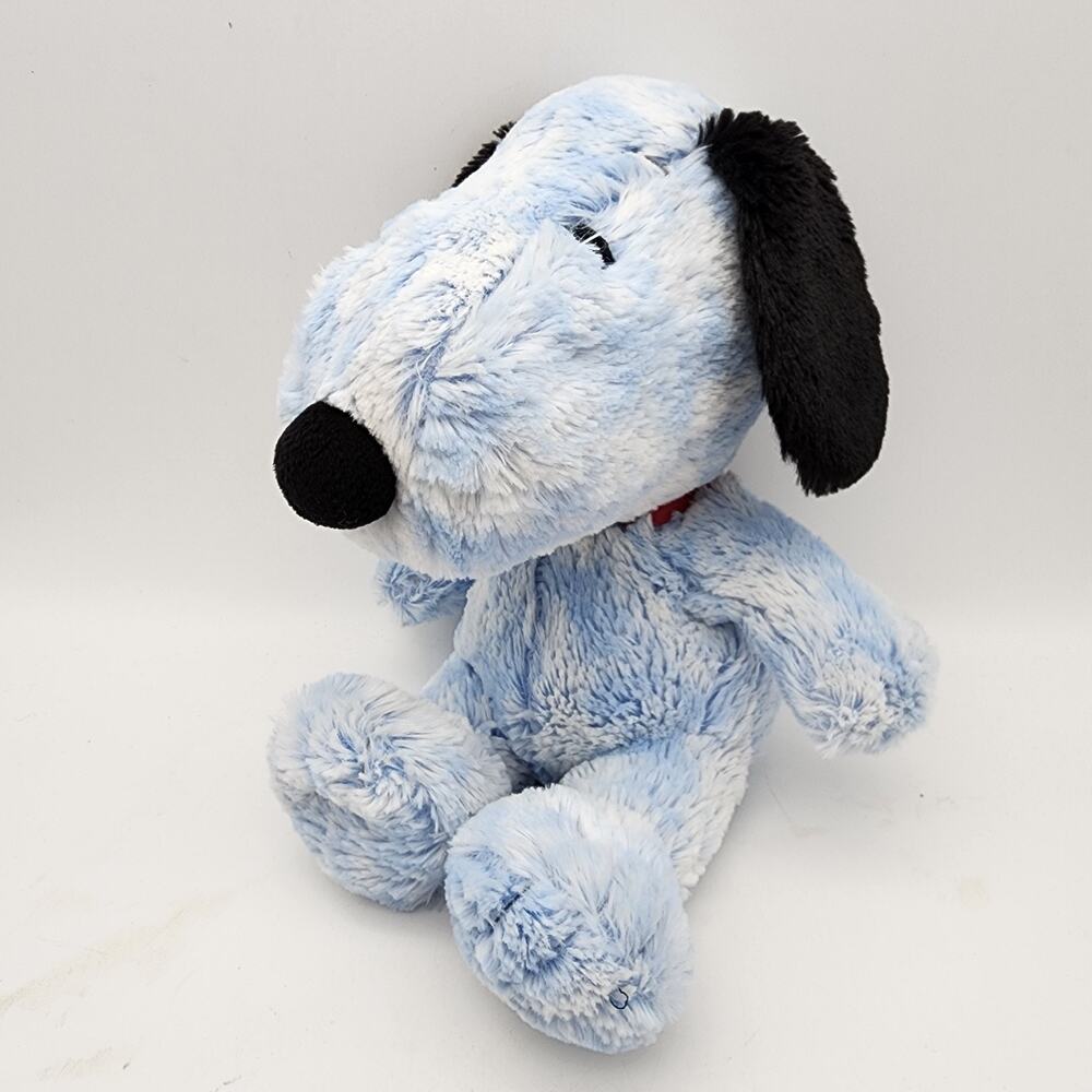 Snoopy Blue Cotton Candy Plush Stuffed Animal Toy 12" Red Collar Peanuts 2018